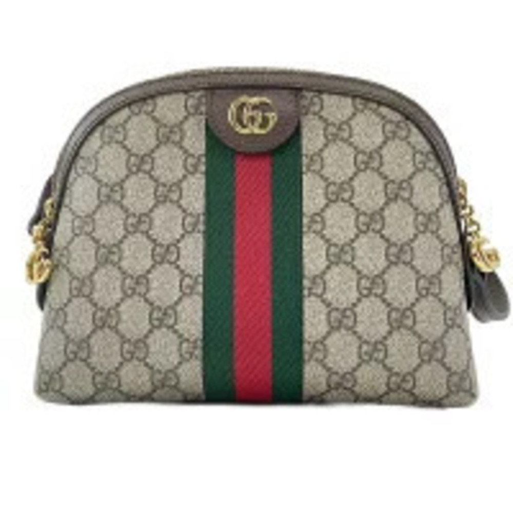 Gucci Ophidia Rounded Top Bag GG Supreme canvas Web Brown